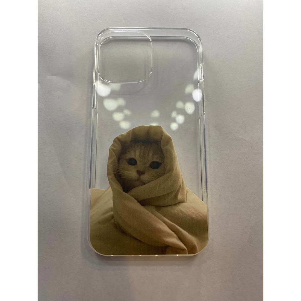 Apple IPhone 13 Pro Max Cat Pattern Clear Print Phone Case